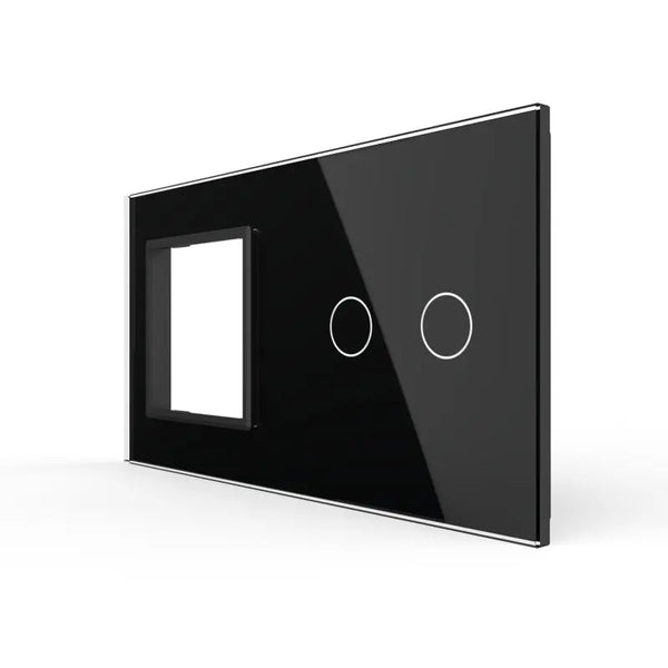 Livolo | Zwart | SR+2 | Glasplaat | Combinatie Livolo Nederland B.V.