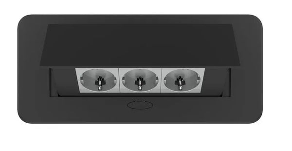 Livolo | Zwart | 3 | Pop-Up Stekkerdoos | Push | Inbouw | Stopcontacten-Grijs Livolo Nederland B.V.
