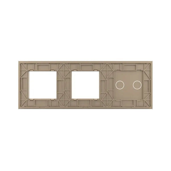 Livolo | Goud | 2+SR+SR | Glasplaat | Combinatie Livolo Nederland B.V.