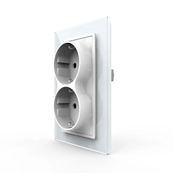 Livolo | Wit | Dubbel Wandcontactdoos | 1 inbouwdoos Livolo Nederland B.V.