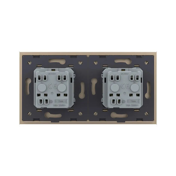 Livolo | Goud | SR+SR | Wandcontactdoos | France Livolo Nederland B.V.