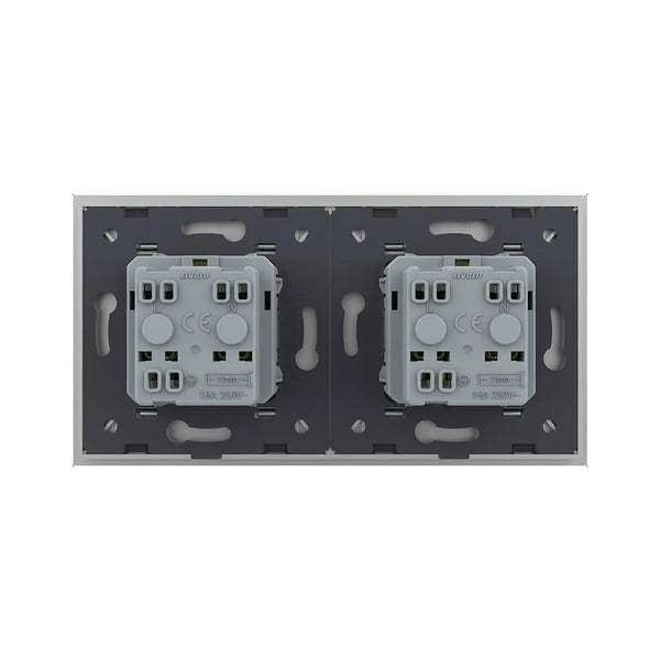 Livolo | Grijs | SR+SR | Wandcontactdoos | France Livolo Nederland B.V.