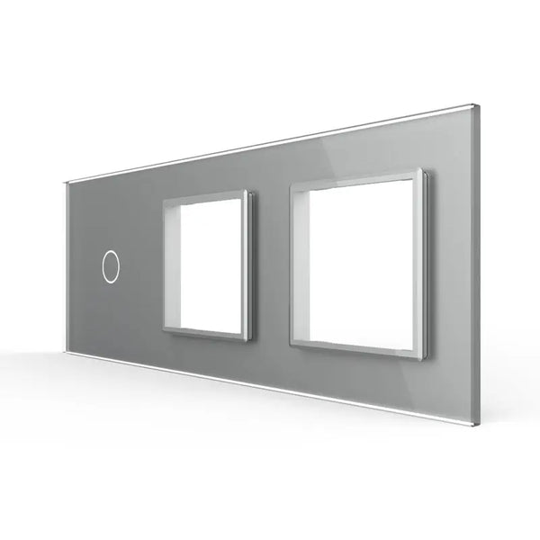 Livolo | Grijs | 1+SR+SR | Glasplaat | Combinatie Livolo Nederland B.V.