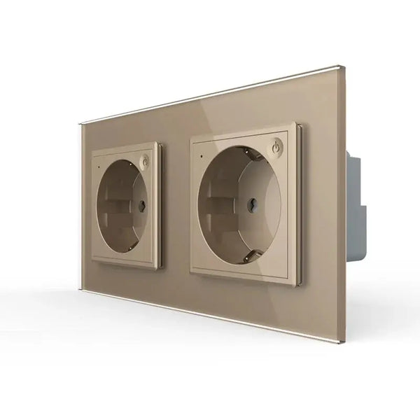 Livolo | Goud | SR+SR | Wandcontactdoos | Smart Home Livolo Nederland B.V.