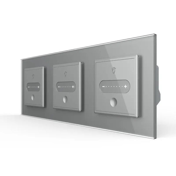 Livolo | Grijs | SR+SR+SR | Slide-Dimmer | Wisselschakelaar | Smart Home Livolo Nederland B.V.