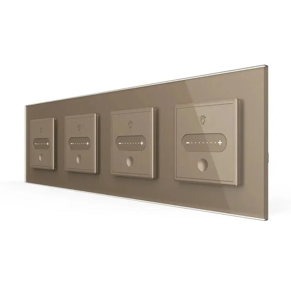 Livolo | Goud | SR+SR+SR+SR | Slide-Dimmer | Wisselschakelaar | Smart Home Livolo Nederland B.V.