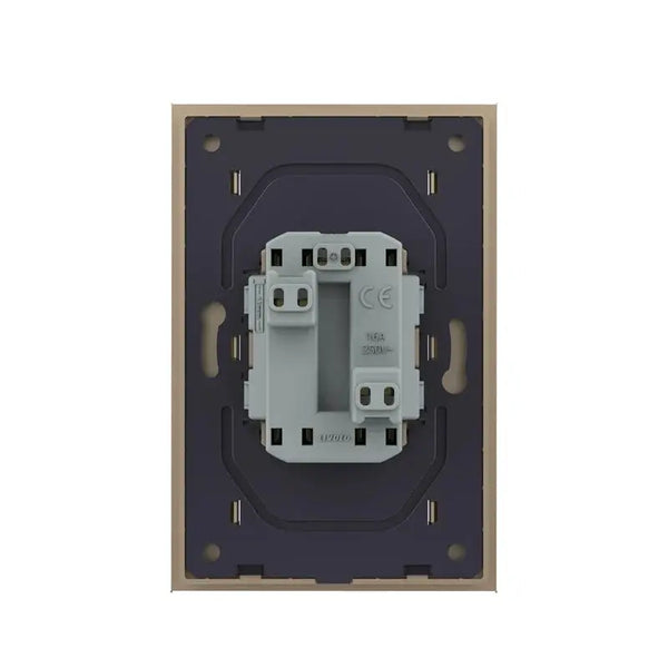 Livolo | Goud | Dubbel Wandcontactdoos | 1 inbouwdoos Livolo Nederland B.V.
