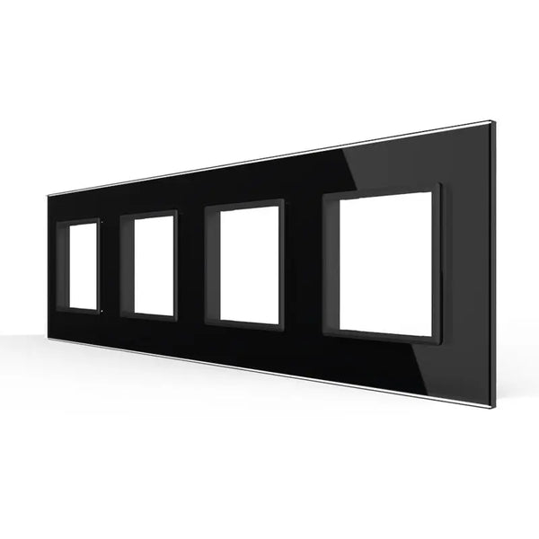 Livolo | Zwart | SR+SR+SR+SR | Glasplaat Livolo Nederland B.V.