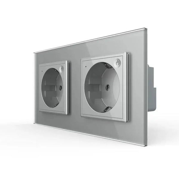 Livolo | Grijs | SR+SR | Wandcontactdoos | Smart Home Livolo Nederland B.V.