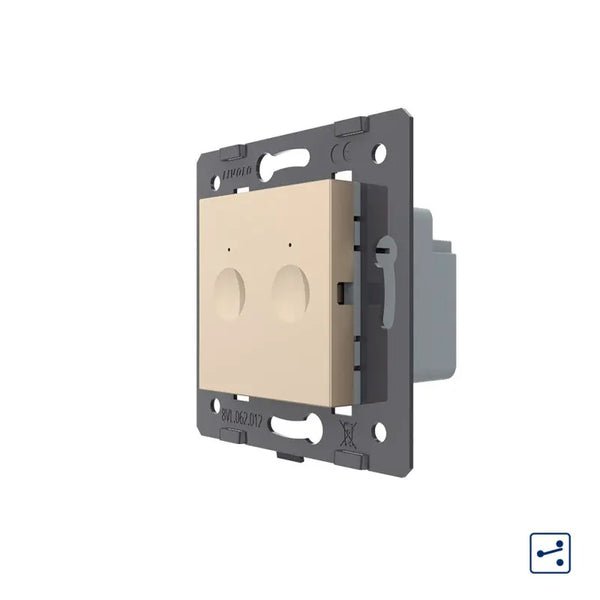 Livolo | Goud | SR | Module | Aan/Uit | Dubbel | Wisselschakelaar Livolo Nederland B.V.
