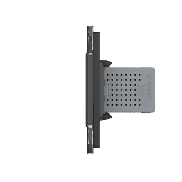 Livolo | Zwart | SR+SR | Wandcontactdoos | USB + USB oplader Livolo Nederland B.V.