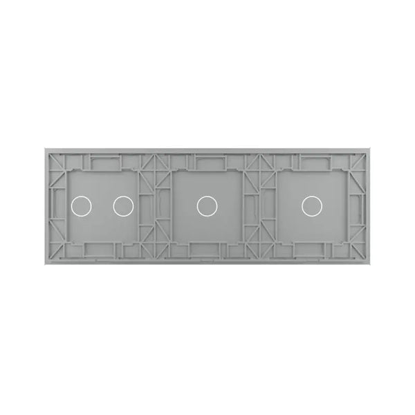 Livolo | Grijs | 1+1+2 | Glasplaat | Touchschakelaar Livolo Nederland B.V.