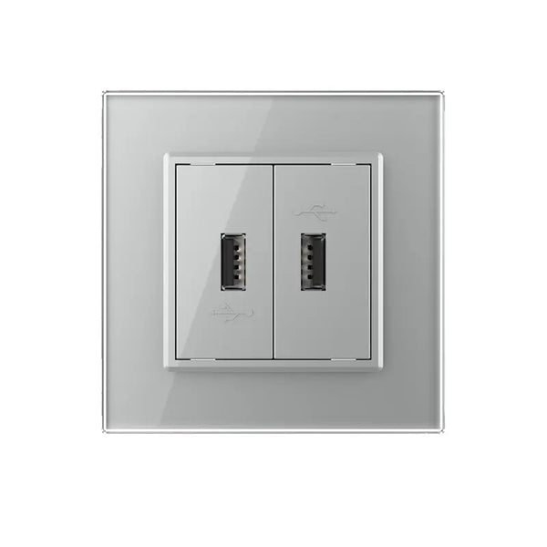 Livolo | Grijs | SR | Tweevoudige USB oplader Livolo Nederland B.V.