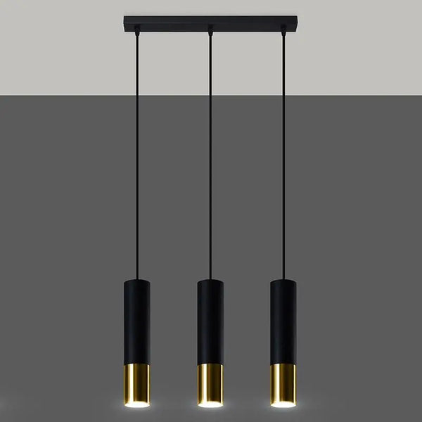 Hanglamp | 3 | Zwart met gouden buitenzijde | Luxe LED Livolo Nederland B.V.