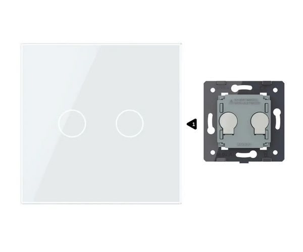 Zelf samenstellen | Wit | Afdekraam 2 Livolo Nederland B.V.