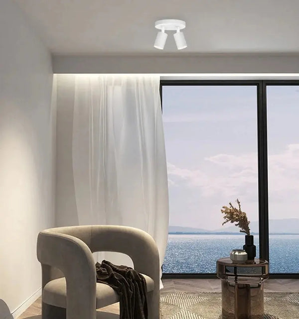 Plafondlamp | Wit | 2 | LED spot | Rond | Verstelbaar Livolo Nederland B.V.