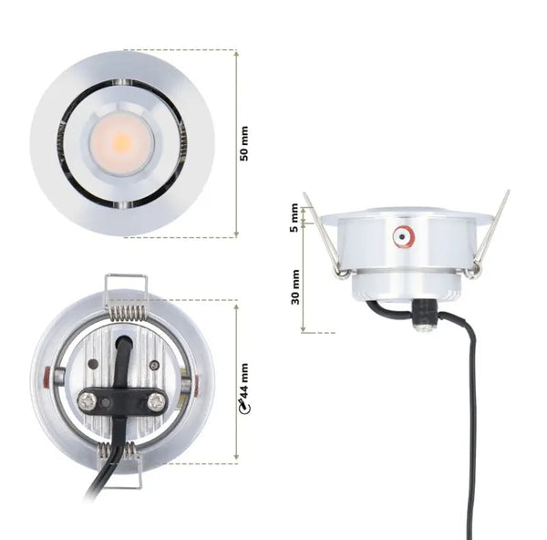 Veranda inbouwspot | Deluxe 3 | Veranda verlichting 12V | Plug and Play | IP65 | Warm/wit Livolo Nederland B.V.