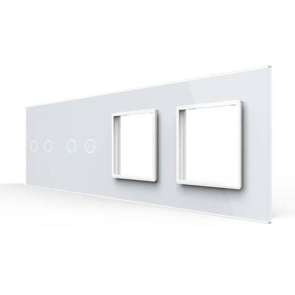 Livolo | Wit | 2+2+SR+SR | Glasplaat | Combinatie Livolo Nederland B.V.