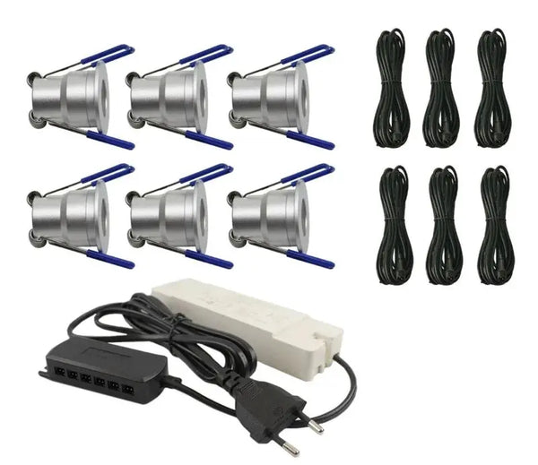 Complete Veranda Set | Deluxe 1 | Veranda verlichting 12V | Plug and Play | 6 Inbouwspots | Dimbaar Livolo Nederland B.V.