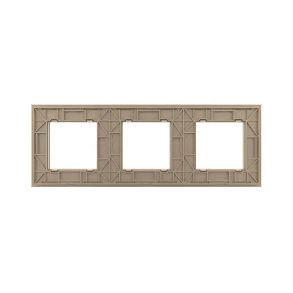 Livolo | Goud | SR+SR+SR | Glasplaat Livolo Nederland B.V.