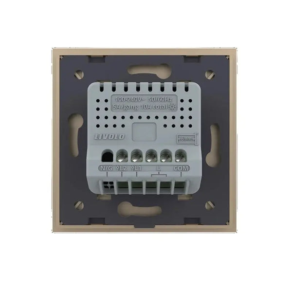 Livolo | Goud | 2 | Aan/Uit | Wisselschakelaar | Smart Home Livolo Nederland B.V.
