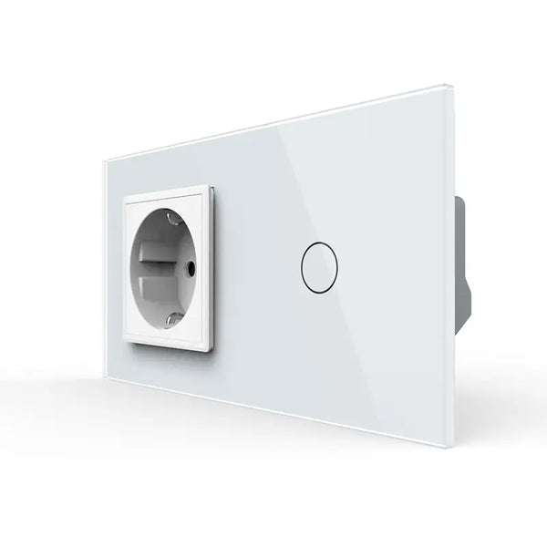 Livolo | Wit | SR+1 | Aan/Uit | Wandcontactdoos | Schakelaar Livolo Nederland B.V.