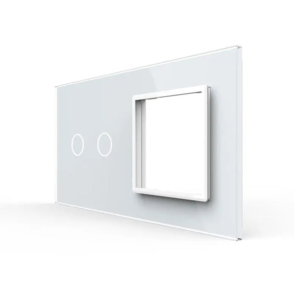 Livolo | Wit | 2+SR | Glasplaat | Combinatie Livolo Nederland B.V.