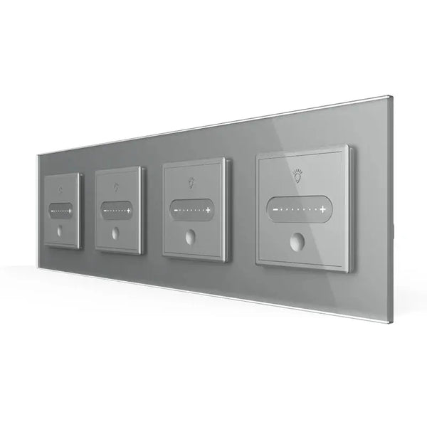 Livolo | Grijs | SR+SR+SR+SR | Slide-Dimmer | Wisselschakelaar | Smart Home Livolo Nederland B.V.