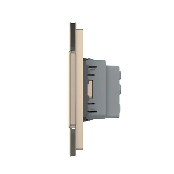 Livolo | Goud | SR+SR | Wandcontactdoos | France Livolo Nederland B.V.