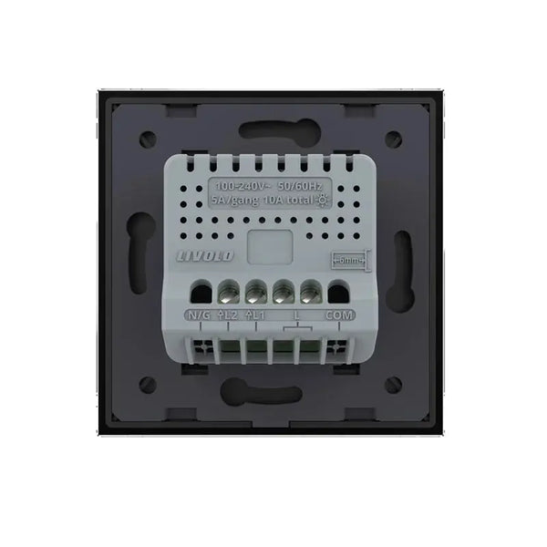 Livolo-schakelmateriaal-zwart-touch-serieschakelaar