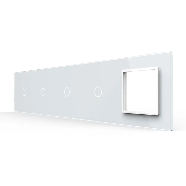 Livolo | Wit | 1+1+1+1+SR | Glasplaat | Touchschakelaar Livolo Nederland B.V.