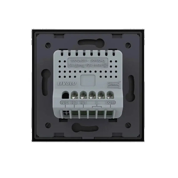 Livolo | Zwart | 2 | Dimmer | Wisselschakelaar Livolo Nederland B.V.