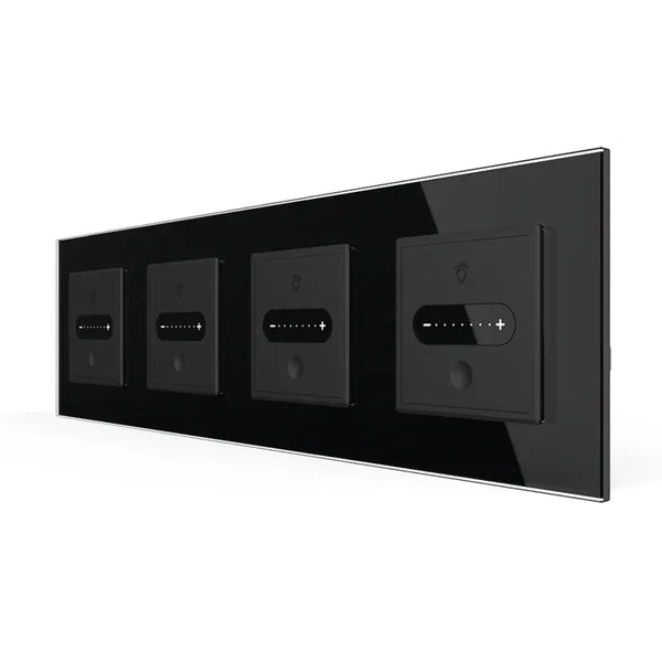 Livolo | Zwart | SR+SR+SR+SR | Slide-Dimmer | Wisselschakelaar | Smart Home Livolo Nederland B.V.