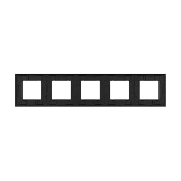 Livolo | Zwart | SR+SR+SR+SR+SR | Glasplaat Livolo Nederland B.V.