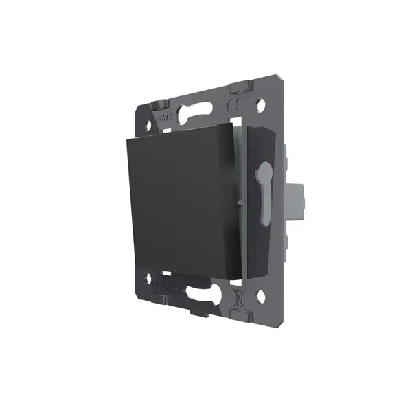 Livolo | Zwart | 2 | Module | Aan/Uit | Kruis | Wipschakelaar Livolo Nederland B.V.