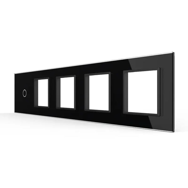 Livolo | Zwart | 1+SR+SR+SR+SR | Glasplaat | Combinatie Livolo Nederland B.V.