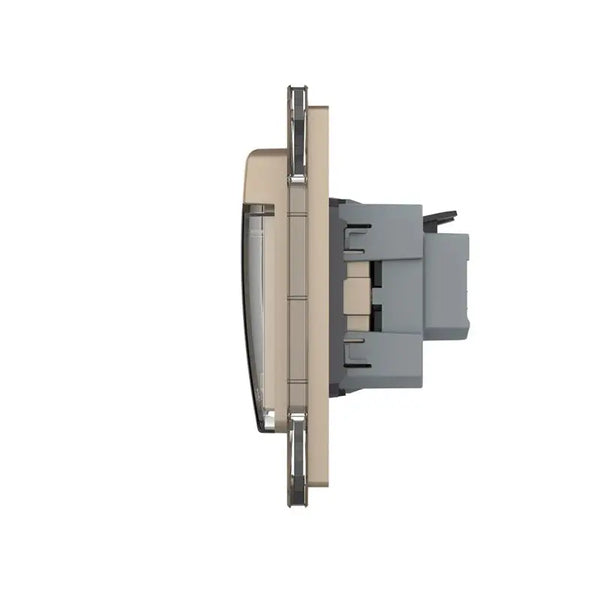 Livolo | Goud | SR+SR | Wandcontactdoos | IP44 Livolo Nederland B.V.