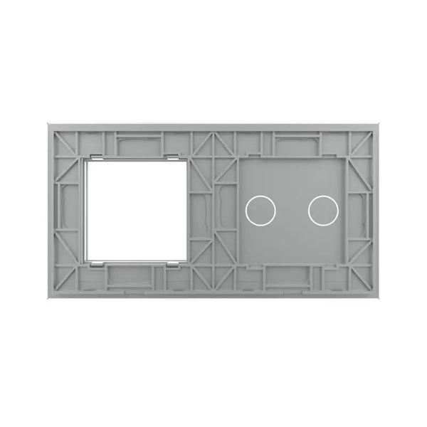 Livolo | Grijs | 2+SR | Glasplaat | Combinatie Livolo Nederland B.V.