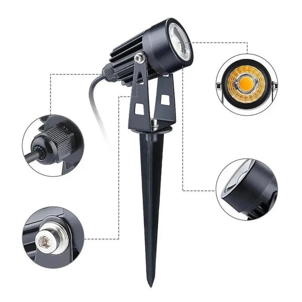 Complete Tuinspot Set | Tuinverlichting 12V | Plug and Play | 6 Tuinspots | Warm/wit Livolo Nederland B.V.