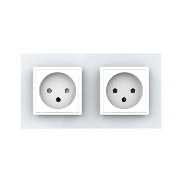 Livolo | Wit | SR+SR | Wandcontactdoos | Zonder randaarde Livolo Nederland B.V.