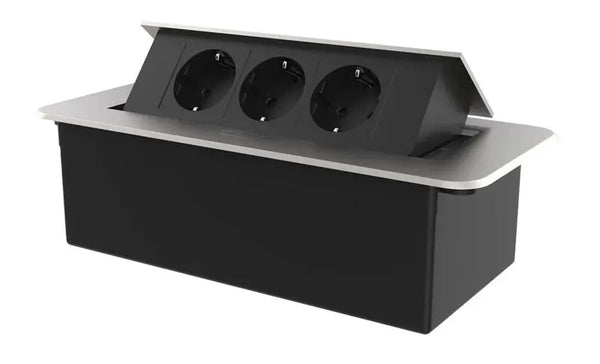 Livolo | Zilver | 3 | Pop-Up Stekkerdoos | Push | Inbouw | Stopcontacten-Zwart Livolo Nederland B.V.