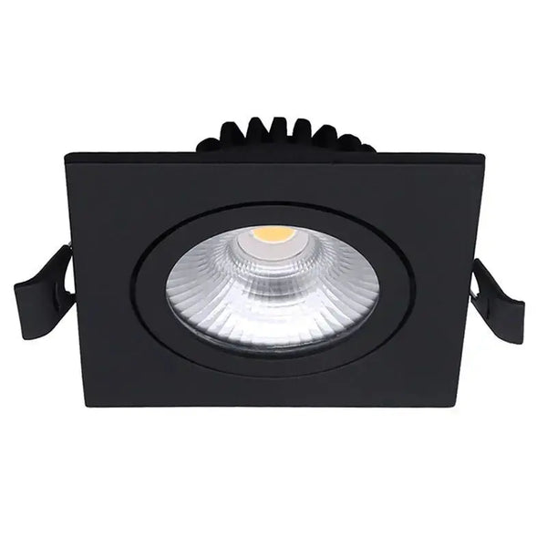 Inbouwspot | Zwart | Lage inbouwdiepte | IP54 | Kantelbaar | Vierkant | Ø 68mm Livolo Nederland B.V.