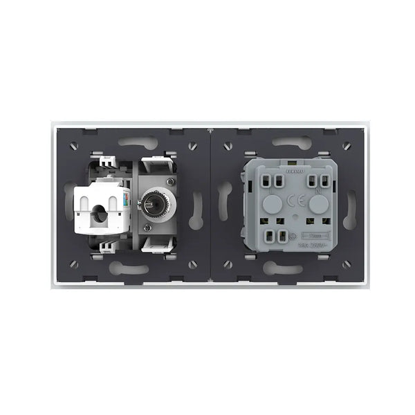 Livolo | Wit | SR+SR | Wandcontactdoos | TV | Netwerk | France Livolo Nederland B.V.