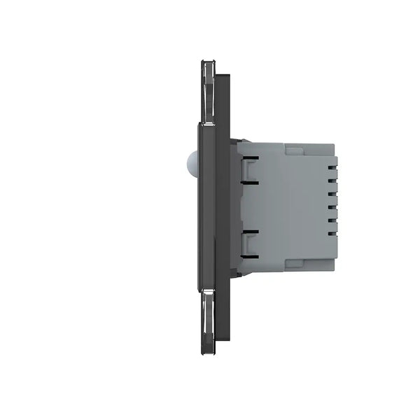 Livolo | Zwart | SR+SR | Wandcontactdoos | Wandverlichting | Beweging en nacht sensor | France Livolo Nederland B.V.