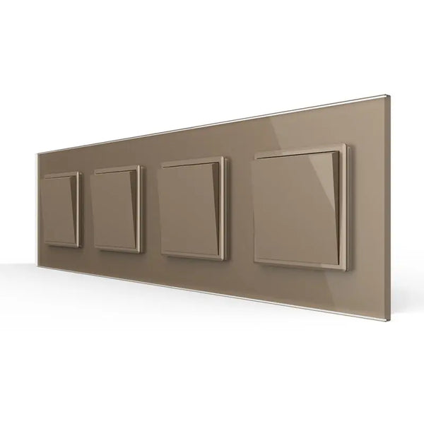 Livolo | Goud | 1+1+1+1 | Puls | Wipschakelaar Livolo Nederland B.V.