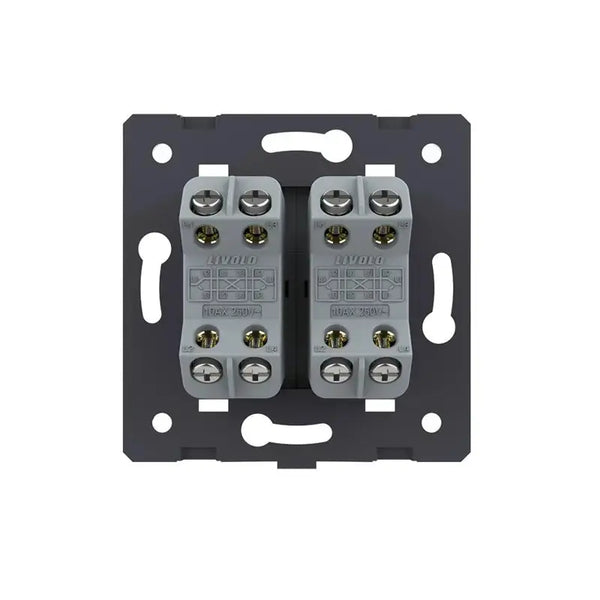 Livolo | Goud | 2 | Module | Aan/Uit | Kruis | Wipschakelaar Livolo Nederland B.V.