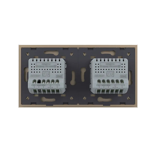 Livolo | Goud | 2+1 | Puls | 12 of 24V DC | Schakelaar Livolo Nederland B.V.