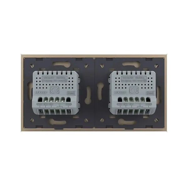 Livolo | Goud | 2+2 | Puls | 12 of 24V DC | Schakelaar Livolo Nederland B.V.