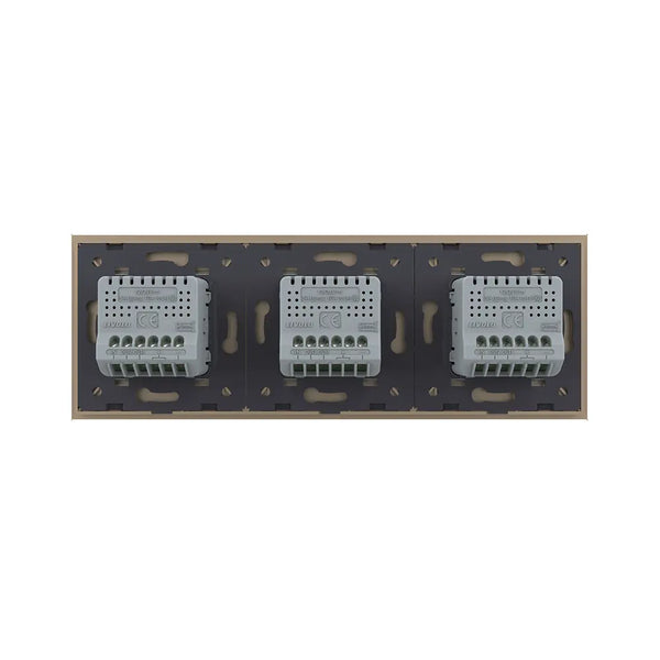 Livolo | Goud | 2+2+2 | Aan/Uit | 12 of 24V DC | Schakelaar Livolo Nederland B.V.