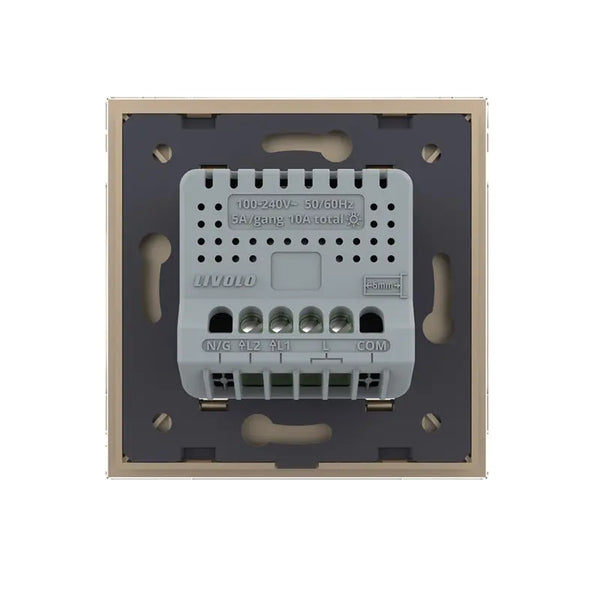 Livolo | Goud | SR | Aan/Uit | Dubbel | Schakelaar Livolo Nederland B.V.